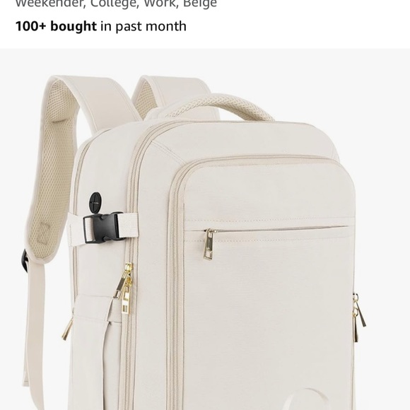 Elegant Cream Backpack - Picture 12 of 15